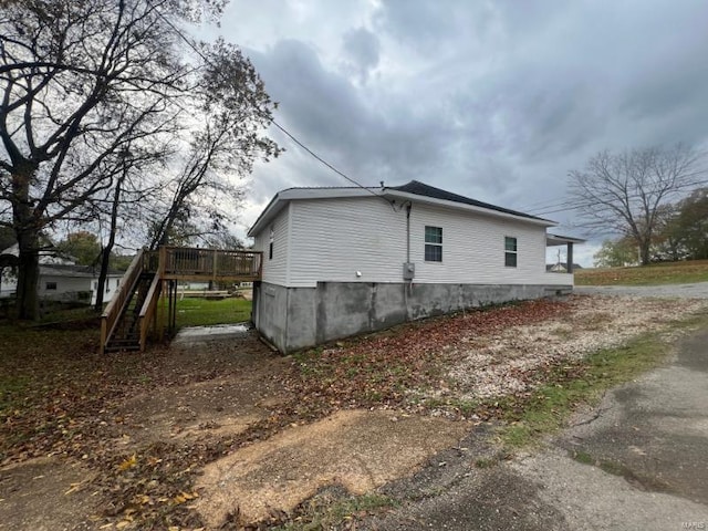 view of property exterior