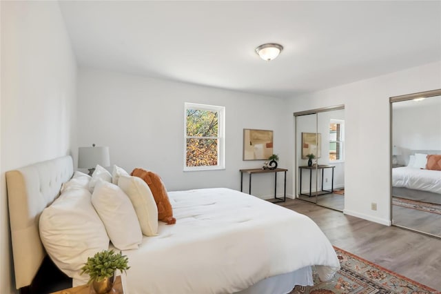 bedroom featuring hardwood / wood-style flooring