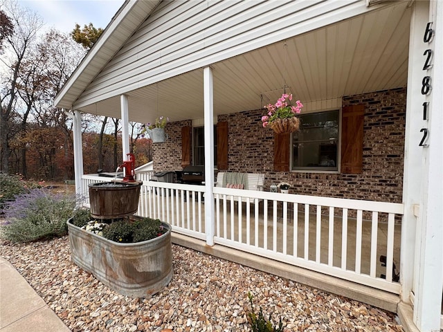 view of patio / terrace with covered porch