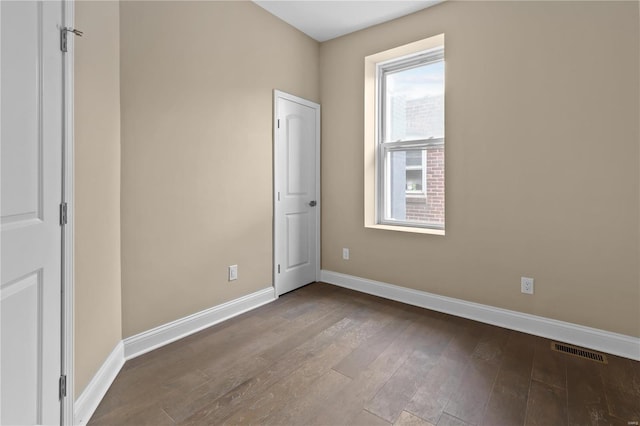 empty room featuring light wood-type flooring