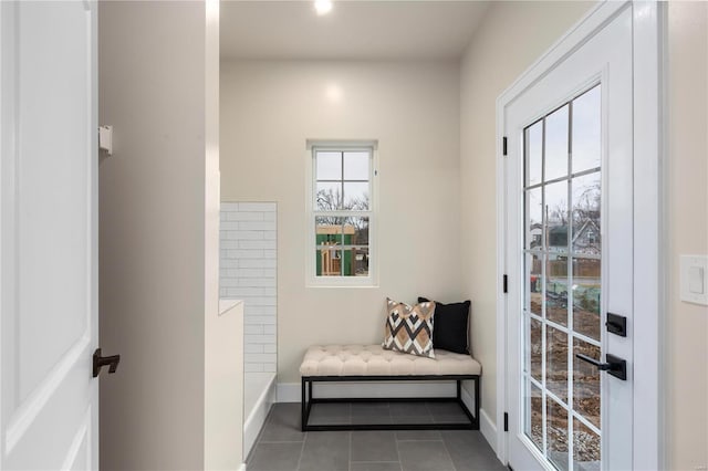 interior space featuring tile patterned floors