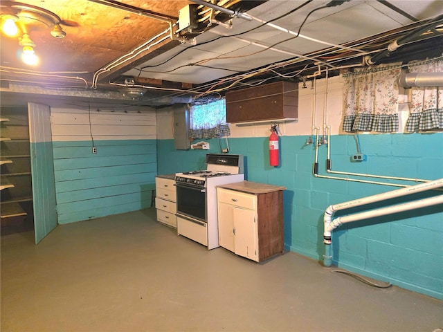 view of basement