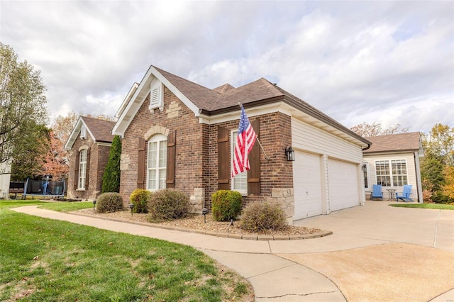 view of property exterior featuring a garage