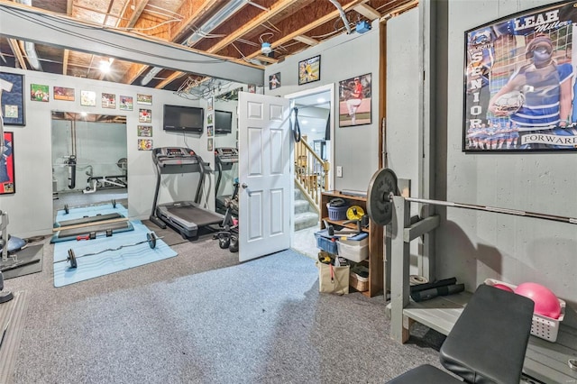 view of workout room