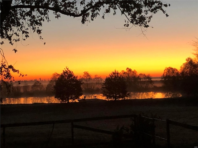 view of nature at dusk