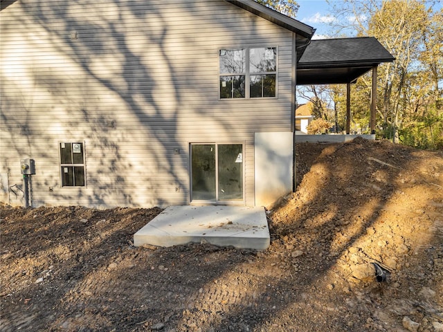 back of house featuring a patio area