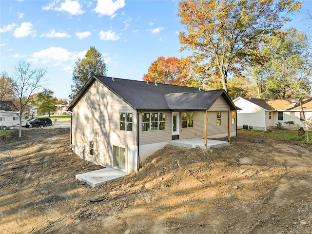 back of house featuring a patio area