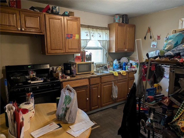 kitchen featuring sink and gas stove