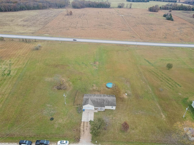 bird's eye view featuring a rural view