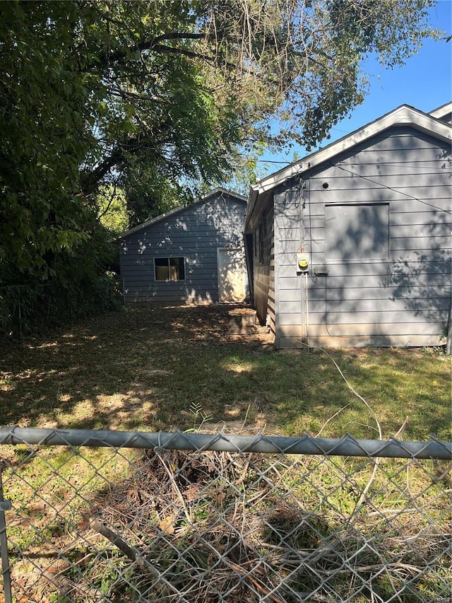 exterior space with a lawn