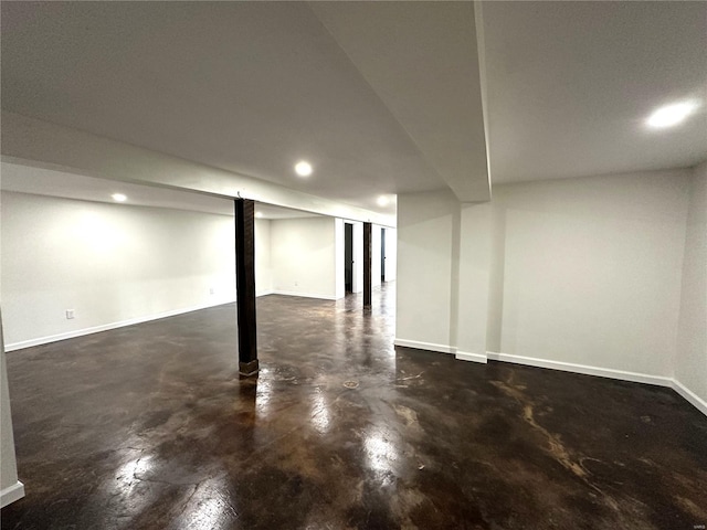 view of basement