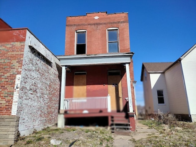 exterior space featuring covered porch