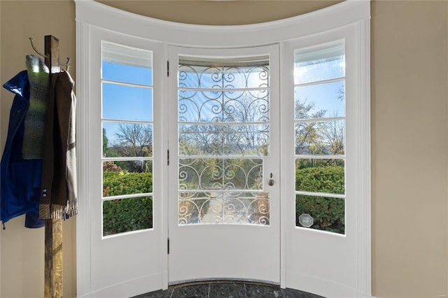 entryway featuring a wealth of natural light