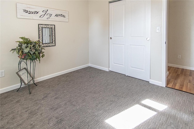 interior space featuring dark wood-type flooring