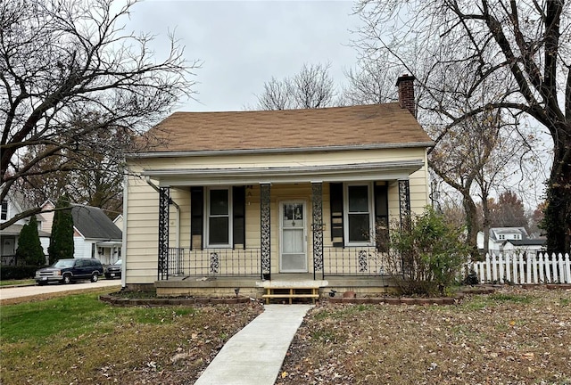 bungalow-style house with a porch