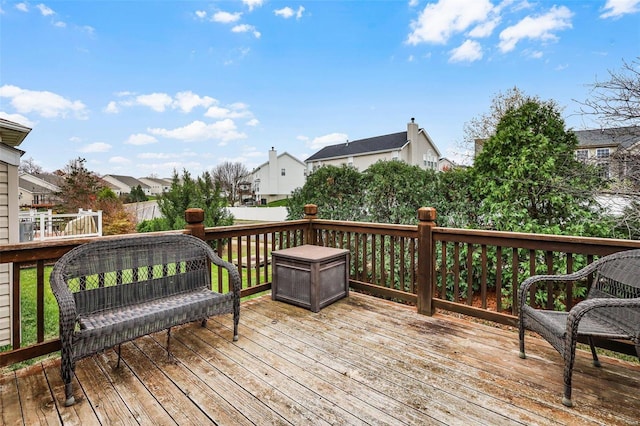 view of wooden terrace