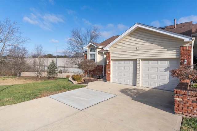 view of property exterior with a yard