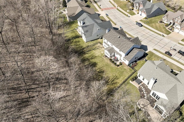 bird's eye view featuring a residential view