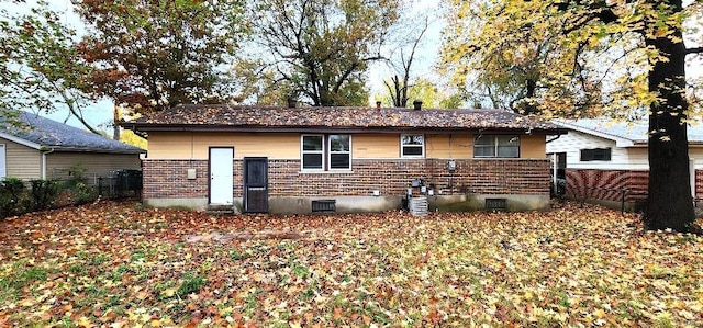 view of rear view of property