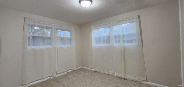 spare room featuring carpet flooring