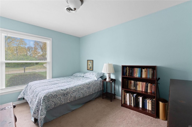 bedroom with carpet flooring