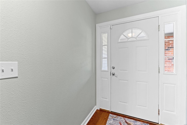 entryway featuring hardwood / wood-style floors