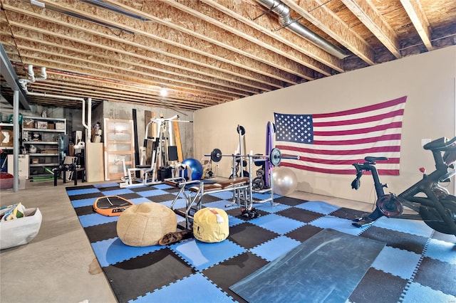 view of workout area