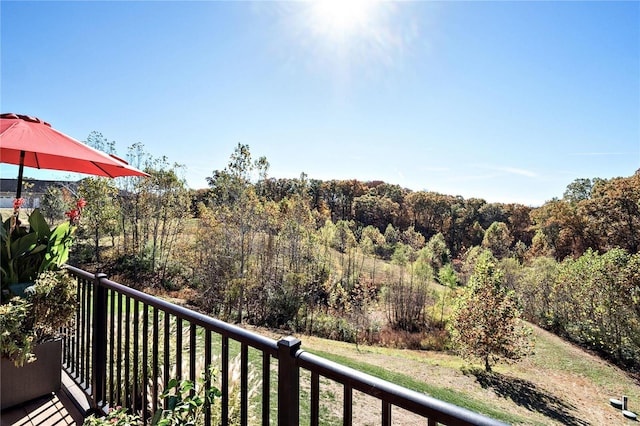 view of balcony