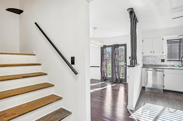 interior space featuring hardwood / wood-style flooring