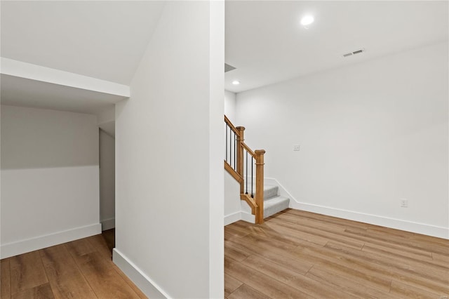 interior space with light wood-type flooring