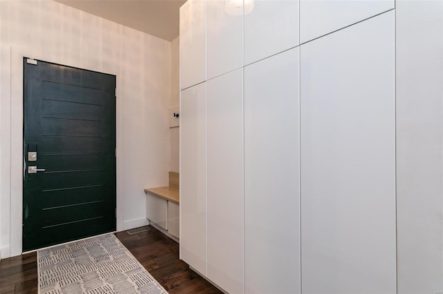 interior space featuring dark hardwood / wood-style floors