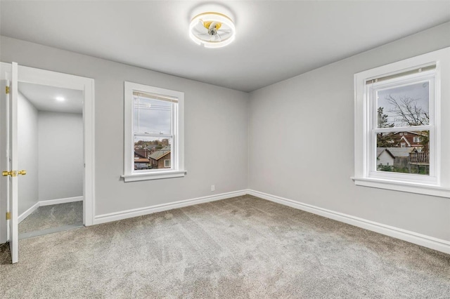 empty room with carpet floors