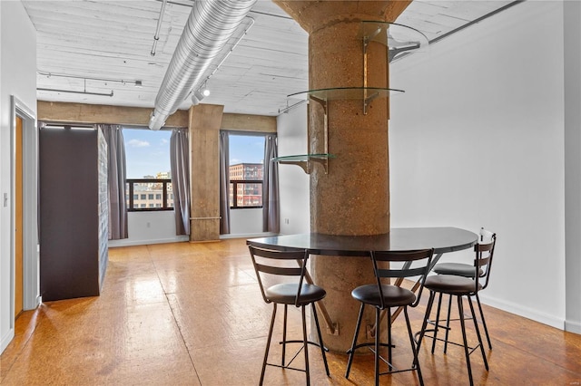 view of dining area