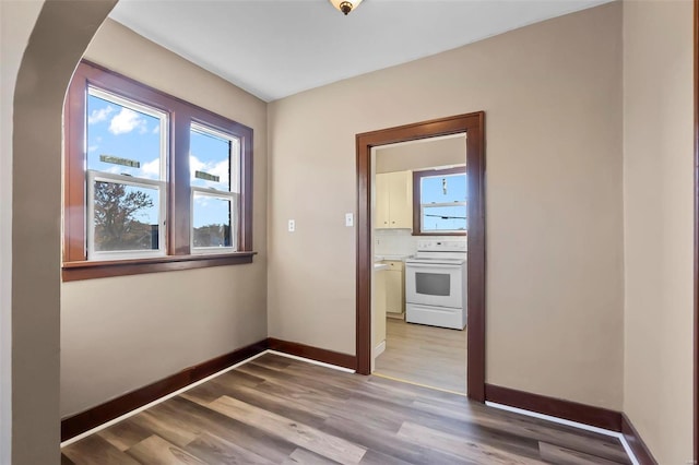 interior space featuring hardwood / wood-style flooring