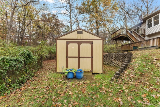 view of outdoor structure