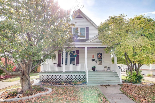 view of front of house featuring a porch