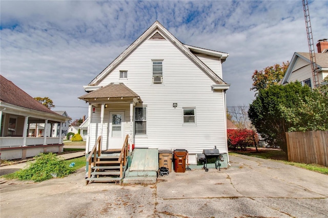 view of rear view of property