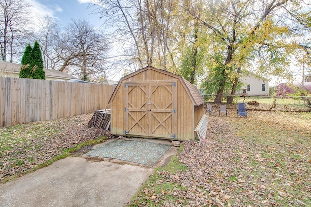 view of outdoor structure