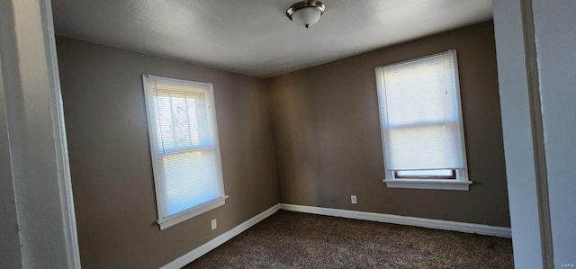 view of carpeted empty room