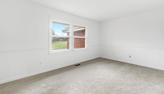 view of carpeted empty room