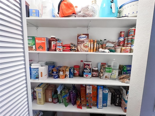 view of pantry