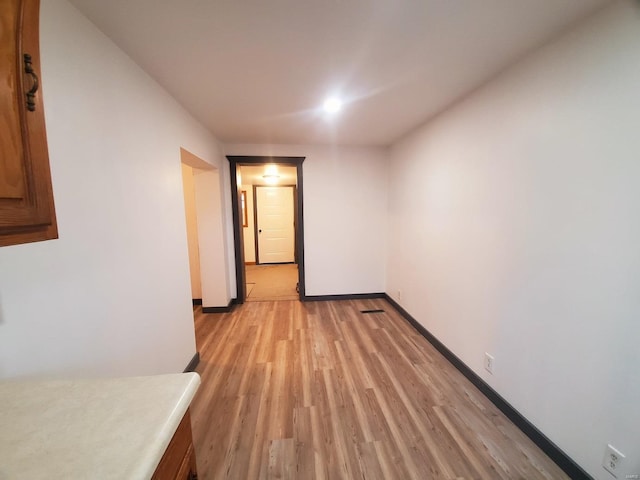 interior space featuring light hardwood / wood-style flooring