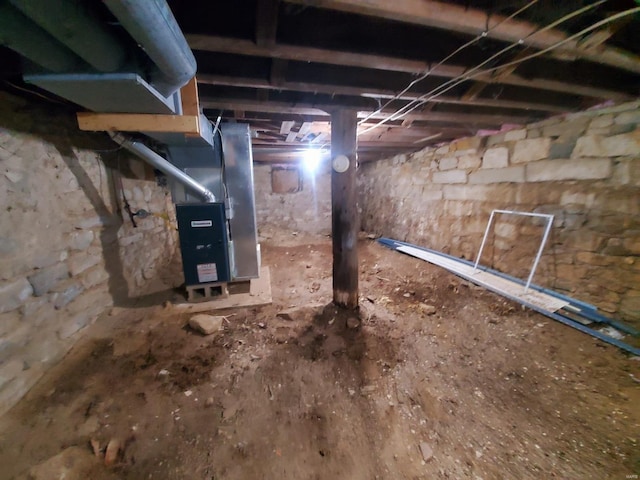 view of basement