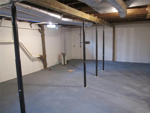 view of basement