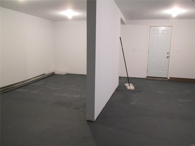 view of basement