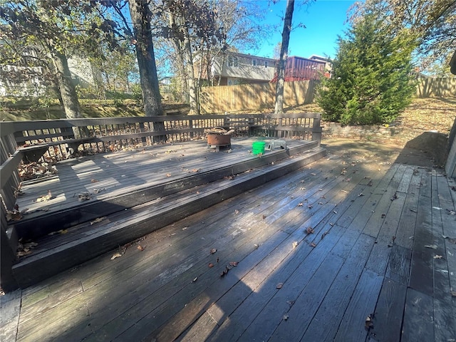 view of wooden terrace