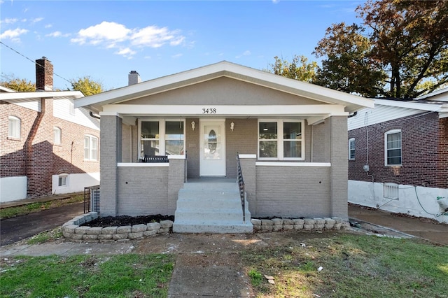 view of front of house with covered porch