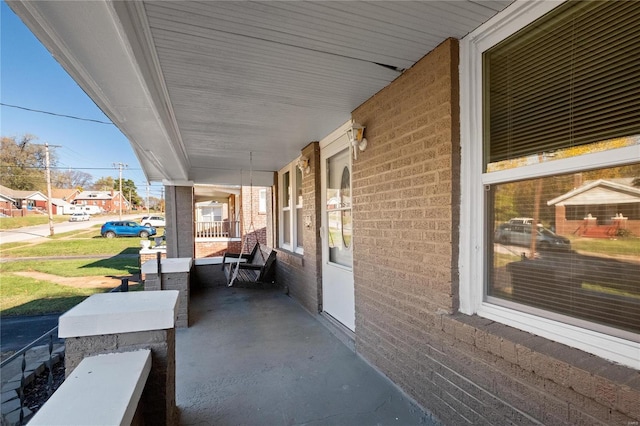 view of patio / terrace featuring covered porch