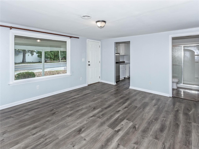 interior space featuring dark hardwood / wood-style floors