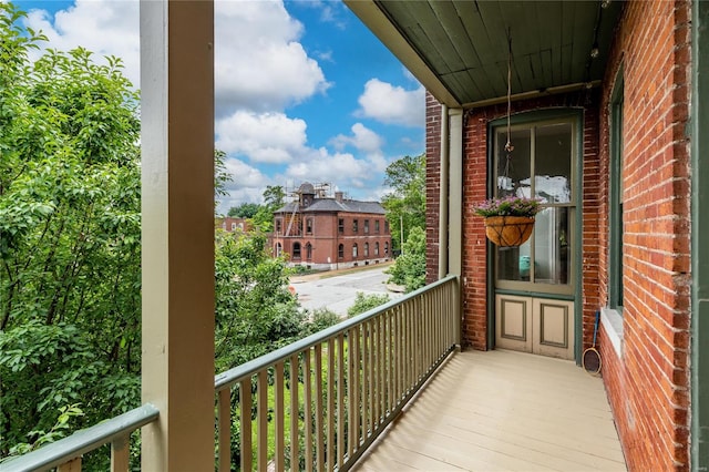 view of balcony